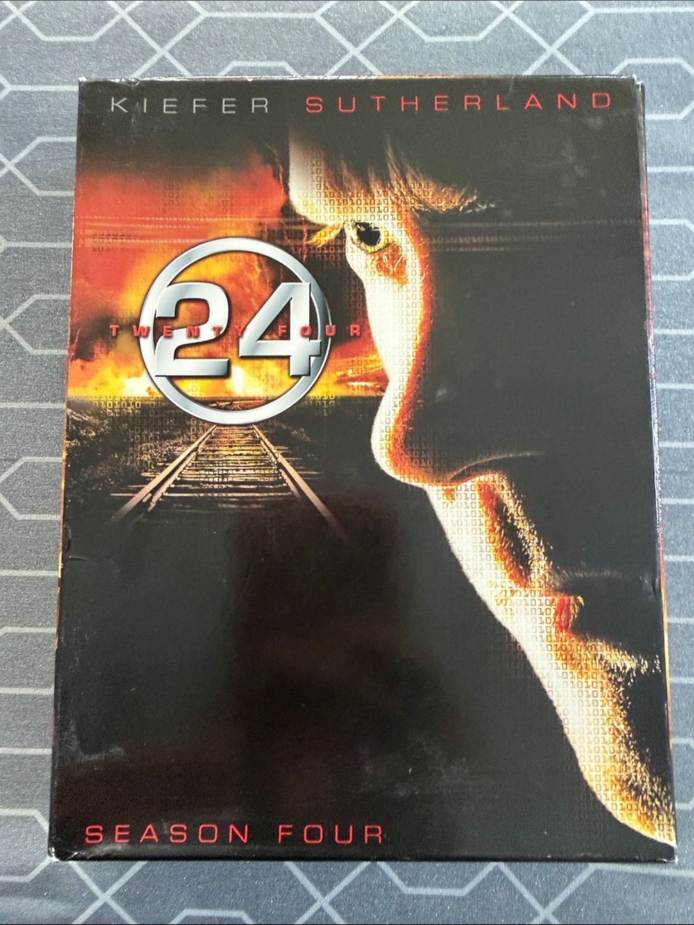 24 Season Four DVD Box Set — Black & Orange Cover